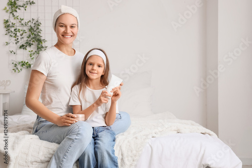 Cute little happy girl and ...