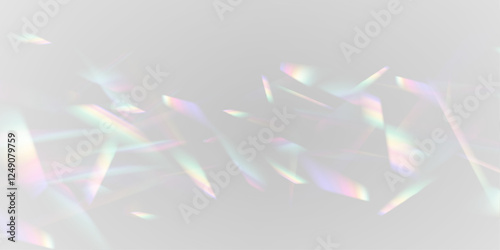 Png Rainbow light and crystal dust. Png Crystal shimmering with rainbow effect. Png Background with light bokeh effect. Gorgeous Christmas background with glowing dust.
