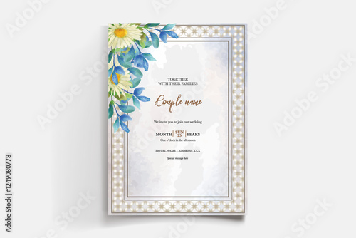 BRIDAL SHOWER FLORAL INVITATION TEMPLATE