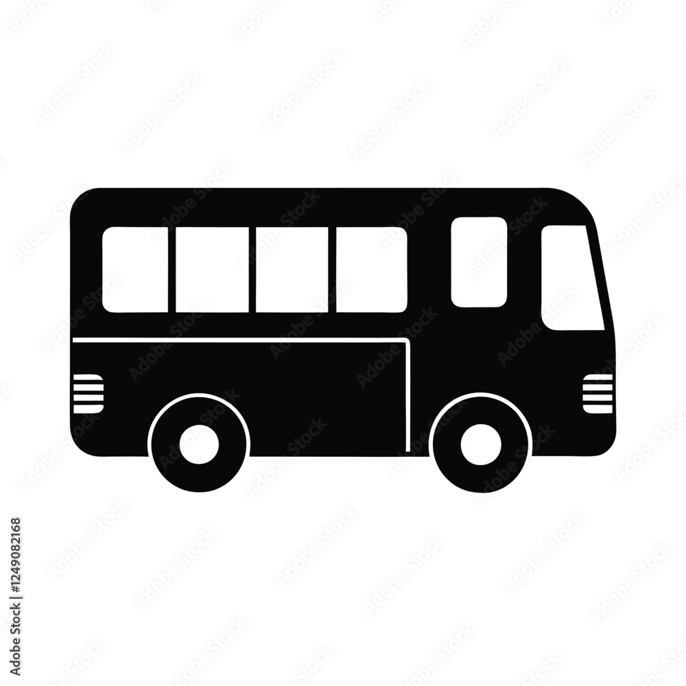 vector illustration of a bus vector illustration of a bus