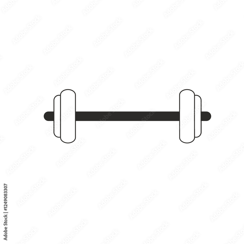 black outline gym icon illustration black outline gym icon illustration