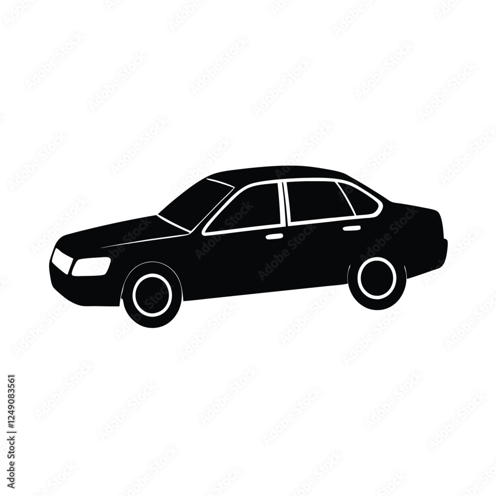 Obraz premium red car isolated on white