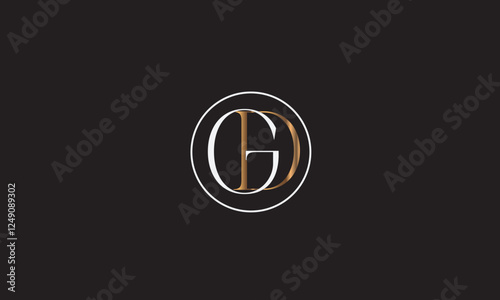 GD, DG, G, D Abstract Letters Logo Monogram