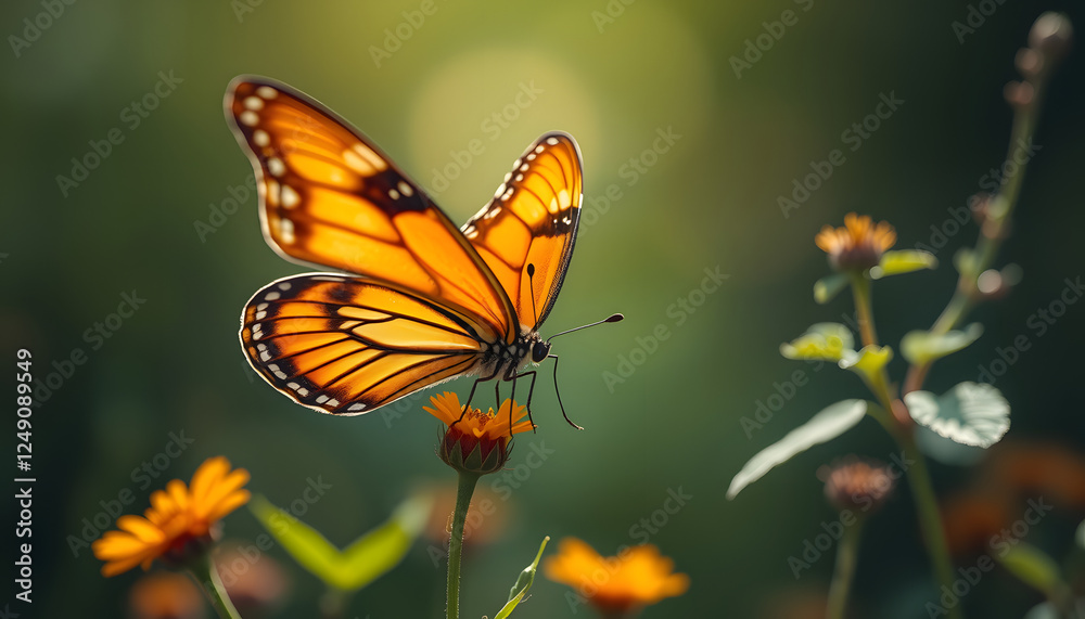 Butterfly in the wild, studio lighting. with white shades Butterfly in the wild, studio lighting. with white shades