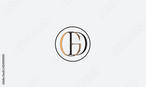 GD, DG, G, D Abstract Letters Logo Monogram