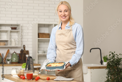 Beautiful mature happy woma...