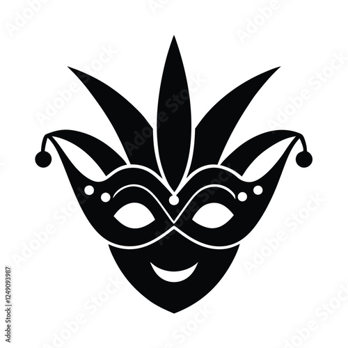 black and white mask