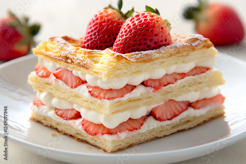  strawberry mille-feuille interior