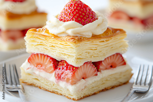  strawberry mille-feuille interior
