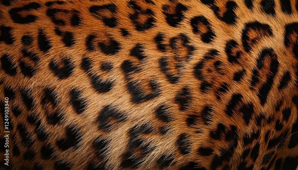 Unique patterns of a leopard's fur with rich colors and distinct markings in nature Unique patterns of a leopard's fur with rich colors and distinct markings in nature