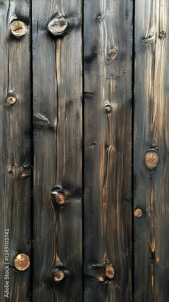 Fototapeta premium Dark Aged Wooden Planks Texture