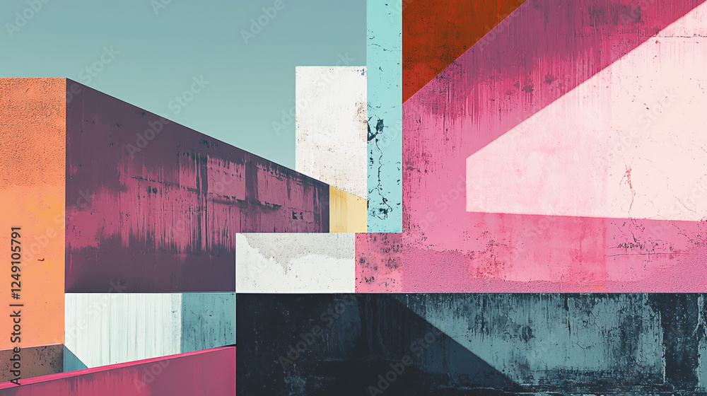 abstract background with colorful stripes