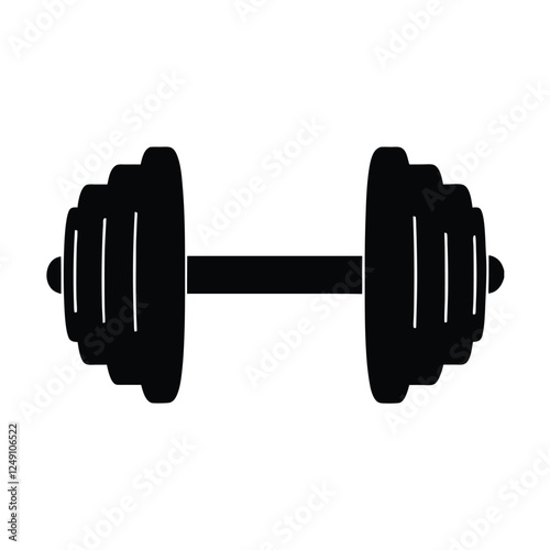 dumbbell isolated on white