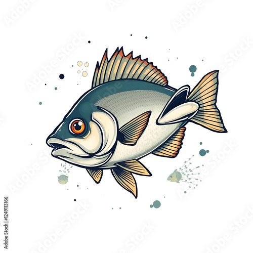 Tawes Fish Illustration design photo