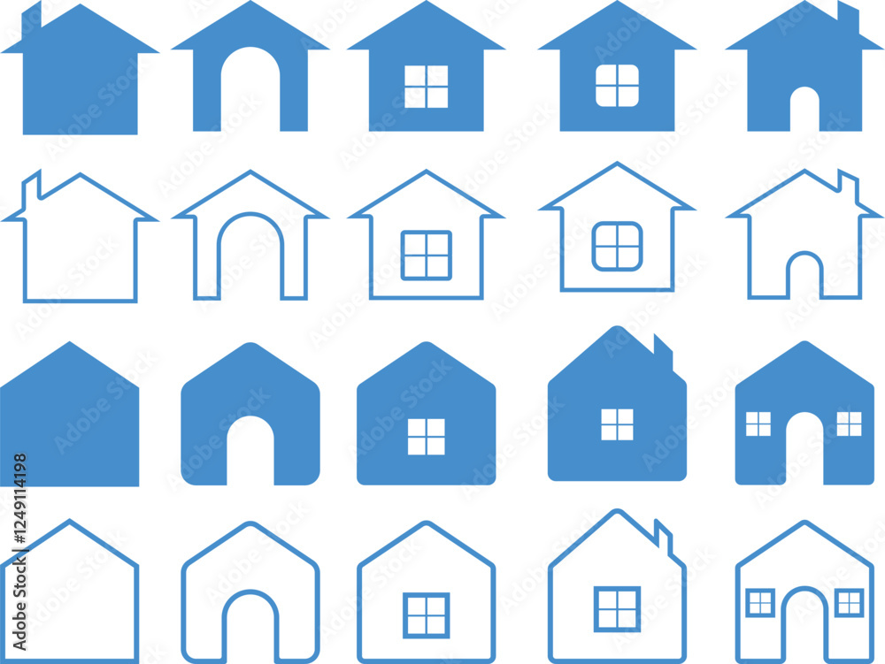 Set of home button,websites House icon,Collection Vector illustration.
Set of home button,websites House icon,Collection Vector illustration.