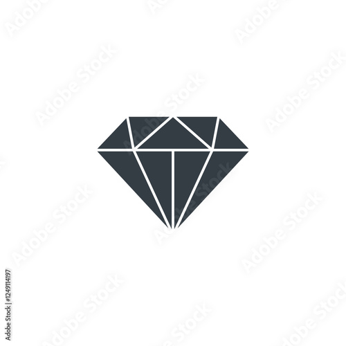 Diamond icon symbol vector illustration isolated on white background