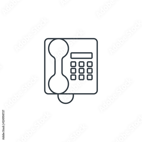 Phone icon symbol vector illustration isolated on white background