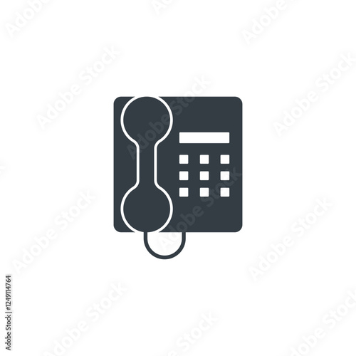 Phone icon symbol vector illustration isolated on white background