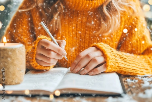 A researcher highlighting key information in a scholarly article while taking notes
