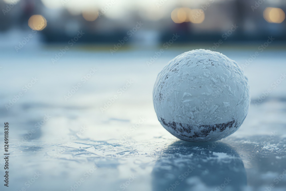 Close-Up of Broomball Surface Texture Close-Up of Broomball Surface Texture