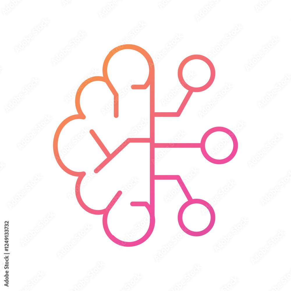 Artificial Intelligence AI Chip Processor in Head. Business idea and innovation. Artificial intelligence and innovation technology concept. AI microchip, semiconductor. Vector illustration Artificial Intelligence AI Chip Processor in Head. Business idea and innovation. Artificial intelligence and innovation technology concept. AI microchip, semiconductor. Vector illustration