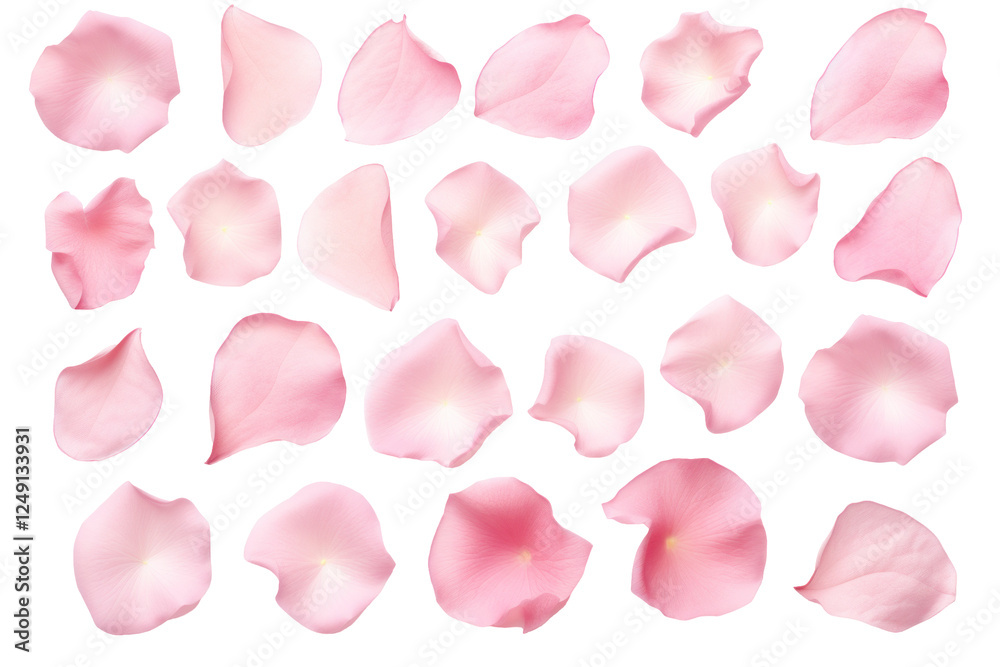 Rose petals on a transparent background Rose petals on a transparent background