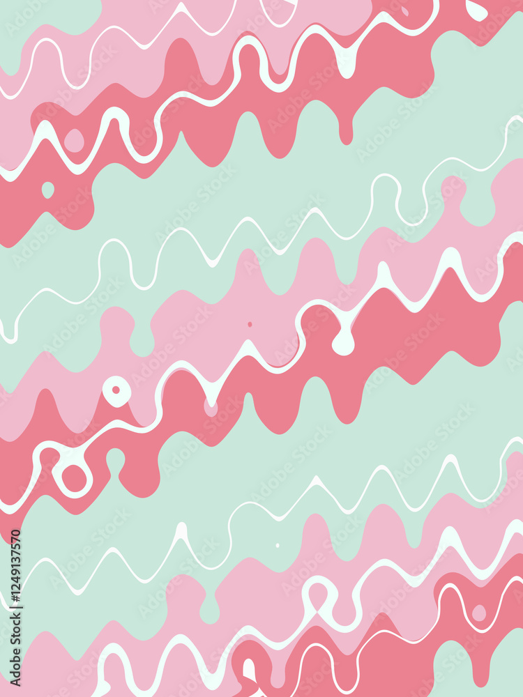 Green pink red abstract background. Illustration for banner, poster, card Green pink red abstract background. Illustration for banner, poster, card
