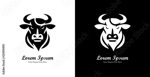 The logo design is in the shape of a cow's head with sharp eyes