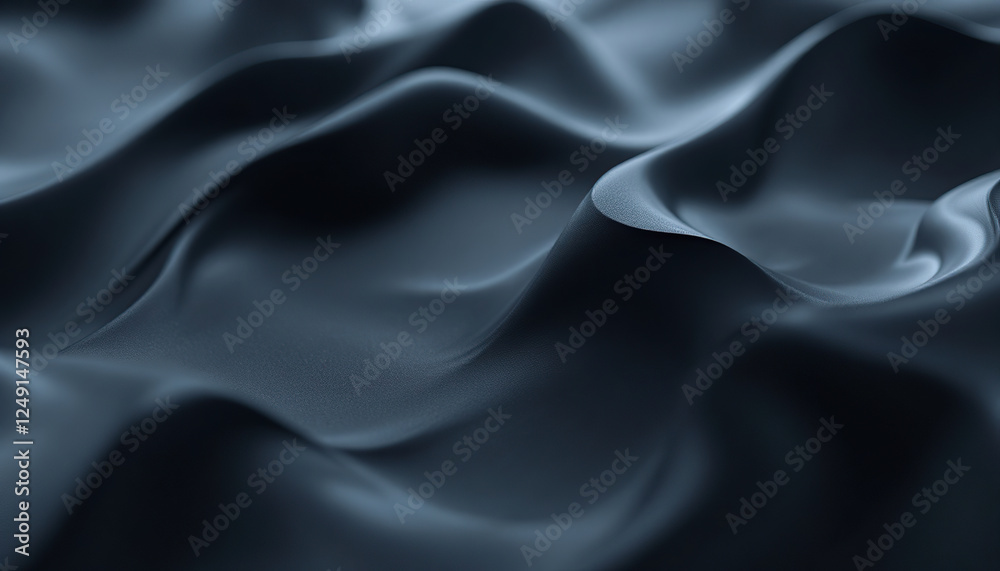 Fototapeta premium Abstract Dark Blue Fluid Wave Background Texture
