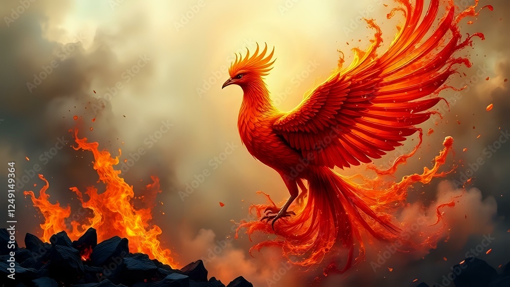 Obraz premium bird phoenix