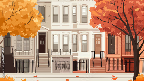 Brooklyn’s Fall Charm- Tree-Lined Streets and Brownstones