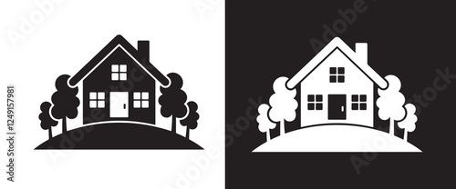 House icon set. Home icon vector, Real estate house icon. vector illustration