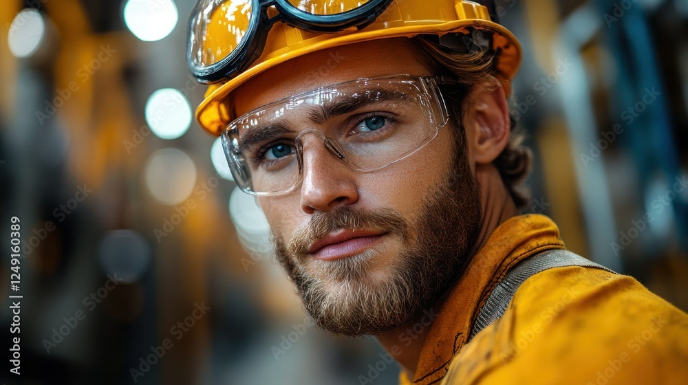 Portrait of a Handsome Construction Worker Portrait of a Handsome Construction Worker