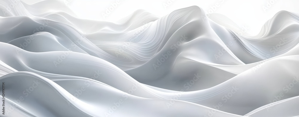 Soft White Waves Flowing Gracefully in a Gentle Background with Elegant Curves and Smooth Textures for Peaceful and Tranquil Design Concepts Soft White Waves Flowing Gracefully in a Gentle Background with Elegant Curves and Smooth Textures for Peaceful and Tranquil Design Concepts