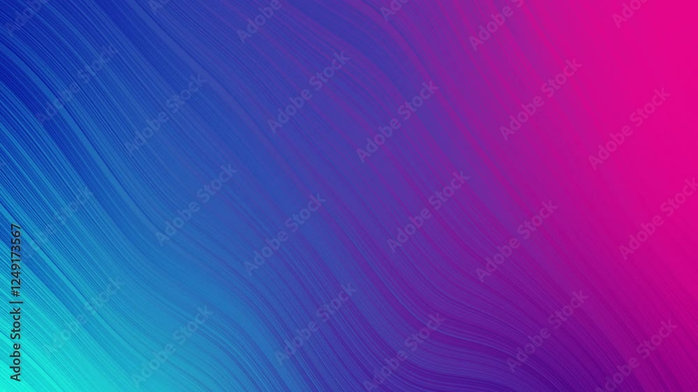 Trendy wavy gradient background. Purple and pink neon motion animation for intro and opener. Flowing background, wave wallpaper