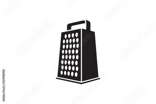 grater black color vector silhouette illustration isolated in white background