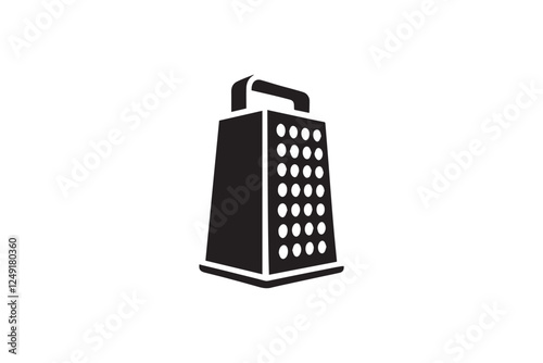 grater black color vector silhouette illustration isolated in white background