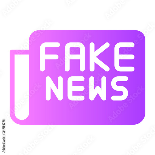 fake news gradient icon