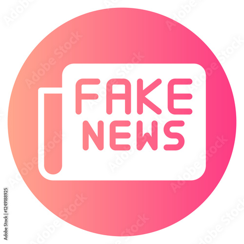 fake news gradient icon