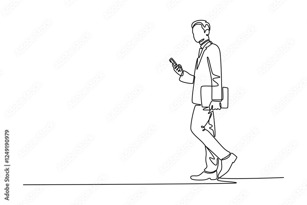 Office activity concept. Single line draw design vector graphic illustration. Office activity concept. Single line draw design vector graphic illustration.
