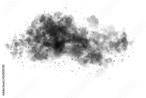 Realistic Fog and Smoke Overlay Effect – Transparent Mist Texture cloudy overlay, smoky background, foggy atmosphere,  isolated Elements