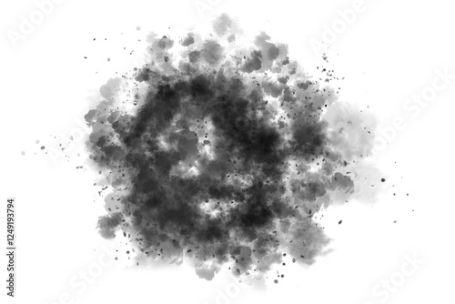 Realistic Fog and Smoke Overlay Effect – Transparent Mist Texture cloudy overlay, smoky background, foggy atmosphere,  isolated Elements