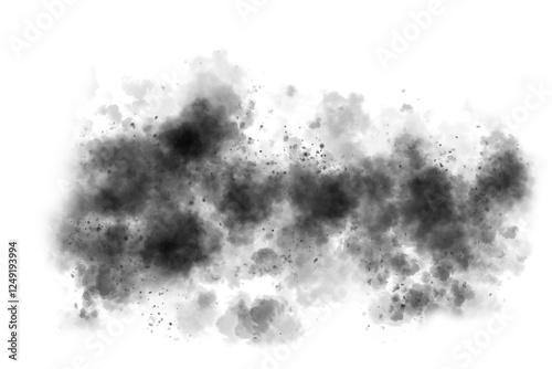 Realistic Fog and Smoke Overlay Effect – Transparent Mist Texture cloudy overlay, smoky background, foggy atmosphere,  isolated Elements