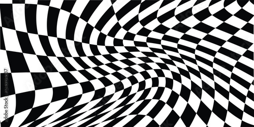 Racing flag grunge design of vector car race sport, auto rally and motocross.