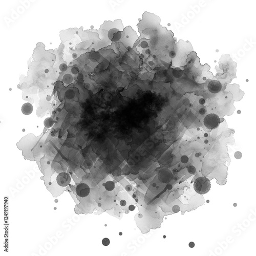 Black graffiti spray paint frames ink splatters and drips, stencil border, Grunge backgrounds, Spray Paint Vector Elements isolated on White Background, Ink blots set, text frame, Street style. 