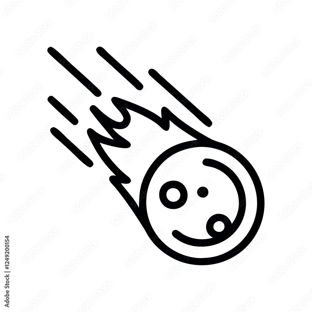 Meteor Asteroid Space Impact Illustration Meteor Asteroid Space Impact Illustration