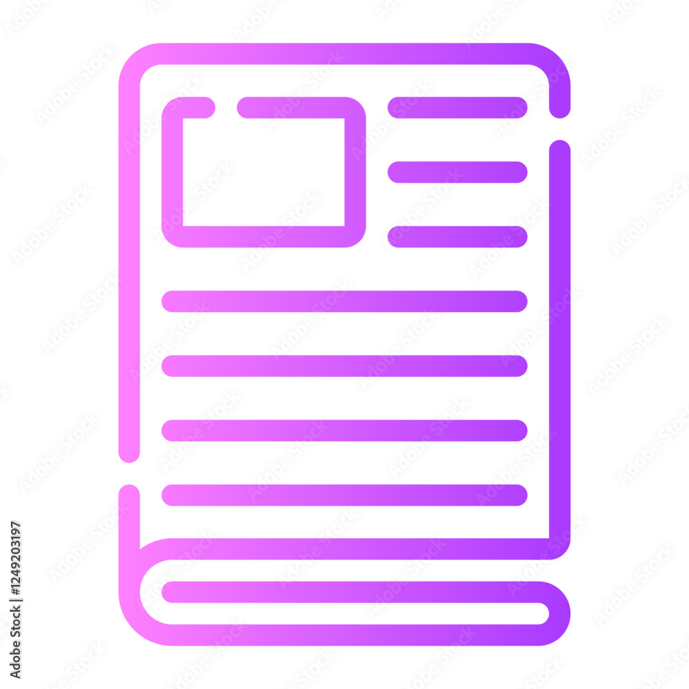 magazine gradient icon magazine gradient icon