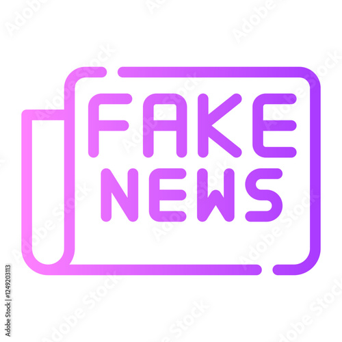 fake news gradient icon