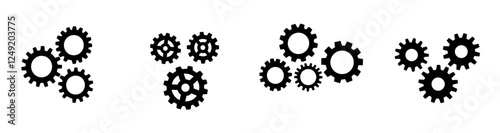 Modern setting icon features a work cog gear element