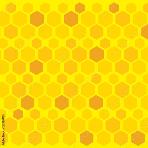 orange hexagon background